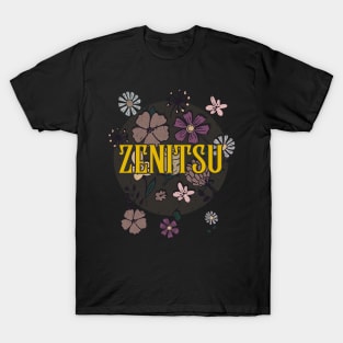 Aesthetic Proud Name Zenitsu Flowers Anime Retro Styles T-Shirt